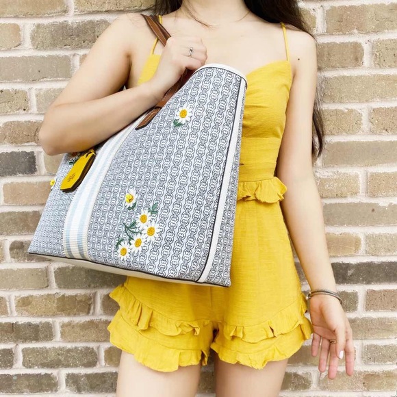 Tory Burch Gemini link large tote Flower - Picture 4 of 6